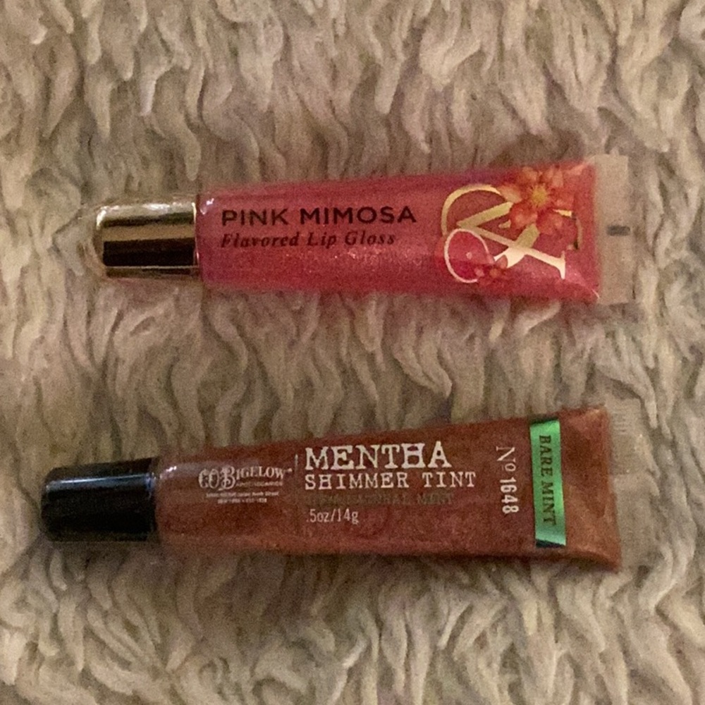 Victoria Secret Pink Mimosa and Mentha Shimmer Tint lip gloss